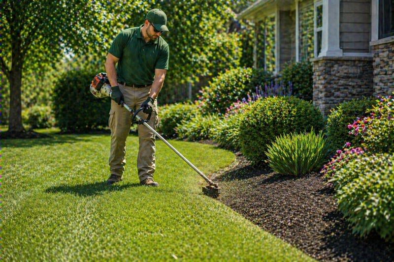 Weed Whacking in Bowie, MD